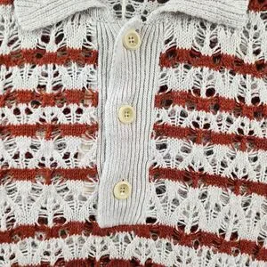トップス Our Legacy Cotton Crochet Our Legacy | Shirts | Our Legacy Big Crochet Zigzag Stripe